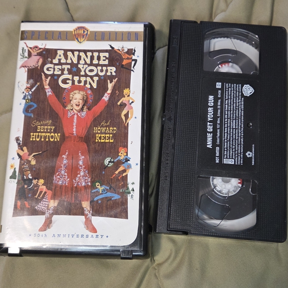 Annie Get Your Gun VHS Special Edition Warner Bros Musical Clamshell